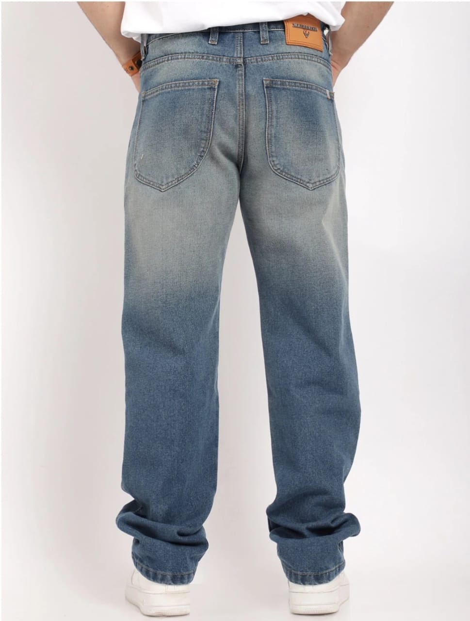 Korean Tint Blue Rough Denim Jeans