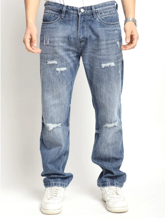 Prime CO Ripped Blue Denim Jeans